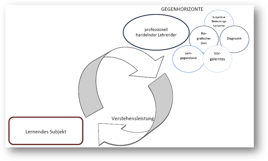 Grafik 1: Systematischer Blick auf den Verstehensprozess des Kursleiters